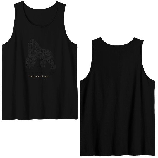 R.I.P Harambe Double Sided Tank Tops