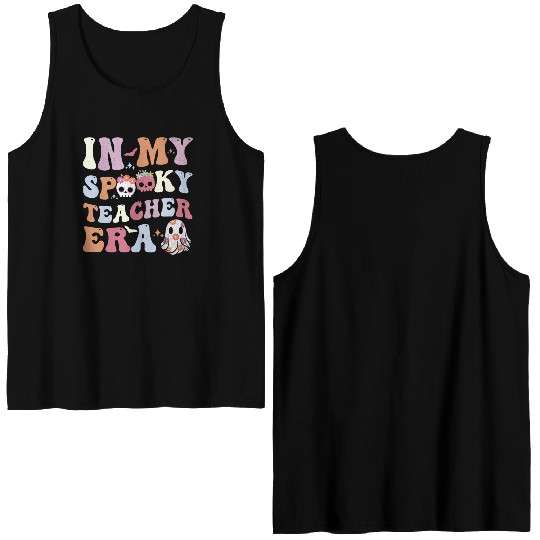 In My Spooky Teacher Era Halloween Double Sided Tank Tops