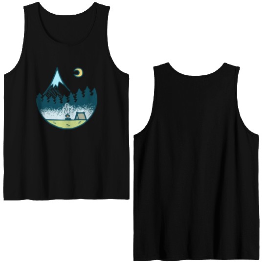 Keep It Simple (Camping At Night) Double Sided Tank Tops