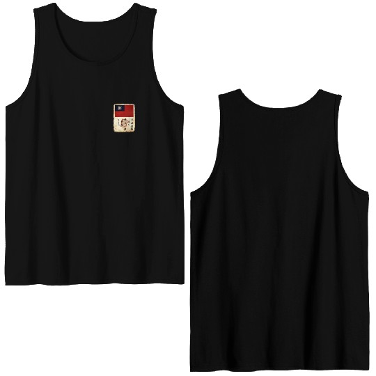 Blood Chit WWII Military History Blood Chit Double Sided Tank Tops