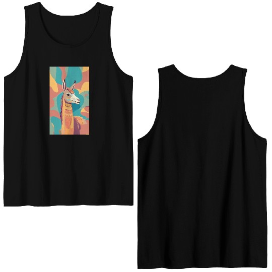 Alpaca art Double Sided Tank Tops