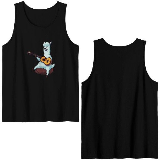 Musical alpaca Double Sided Tank Tops