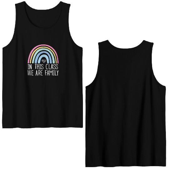 In This Class We Are Family Back To School Double Sided Tank Tops