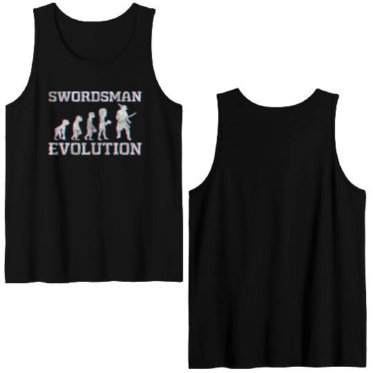 Sword Fight Fight Samurai Victory Double Sided Tank Tops