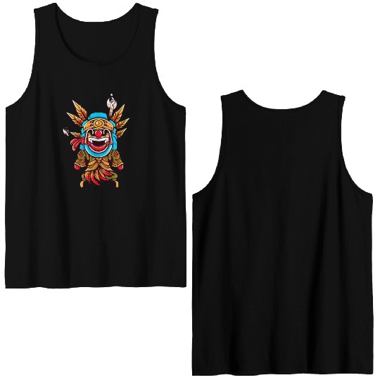 Indigenous Elegance from Afar Double Sided Tank Tops