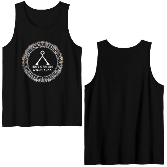 Stargate No Place Like Home Gate Adult Double Sided Tank Tops