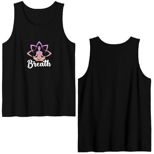 Breath Yoga Meditation Double Sided Tank Tops