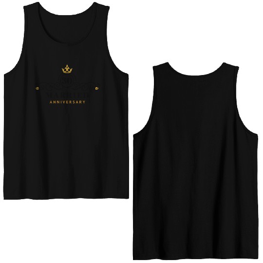 30th Wedding Anniversary Double Sided Tank Tops