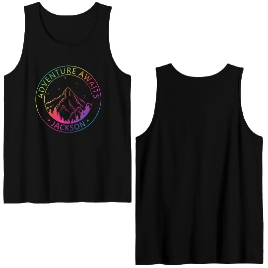 Jackson Jackson Hole Valley Wyoming Usa Adventure Double Sided Tank Tops