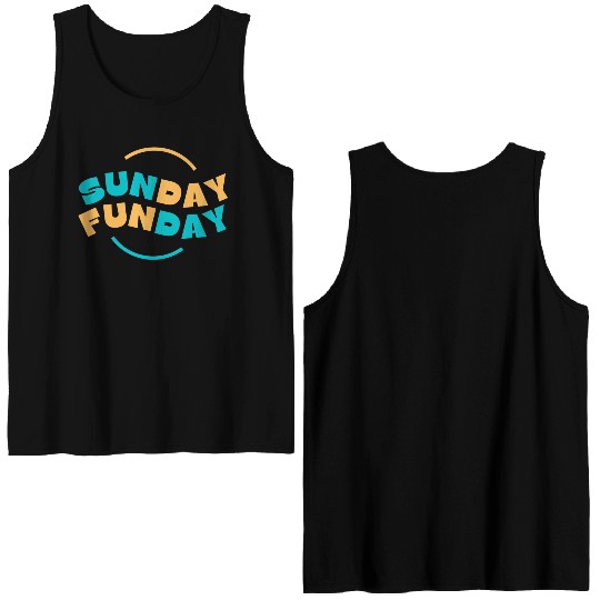 Sunday Funday Double Sided Tank Tops