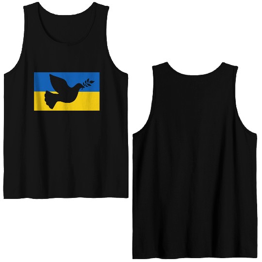 Ukraine Peace Bird Double Sided Tank Tops