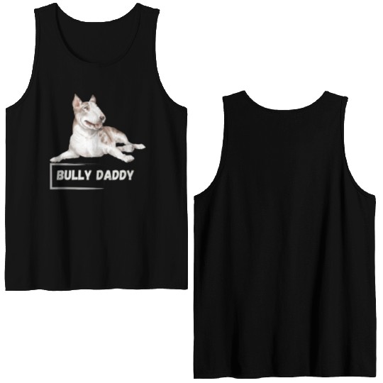 Bull Terrier Dad Double Sided Tank Tops