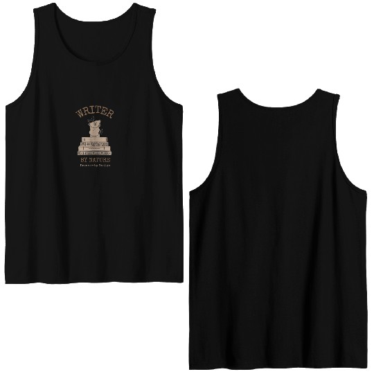 Writer: Writer by nature Double Sided Tank Tops