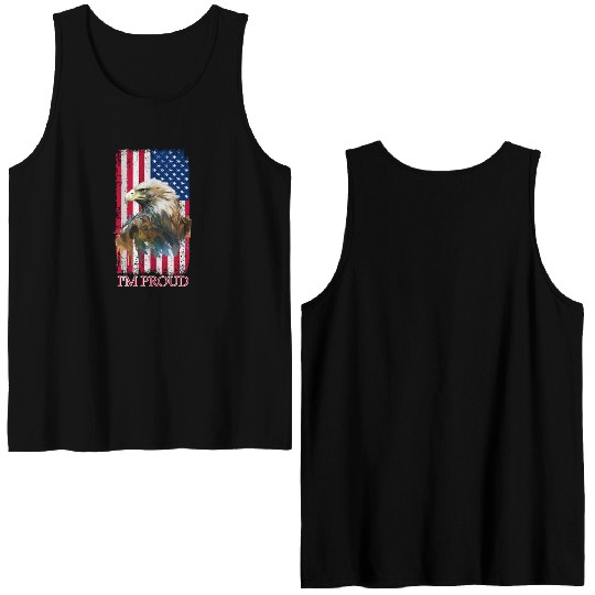 American patriotic symbols of national pride - fla Double Sided Tank Tops