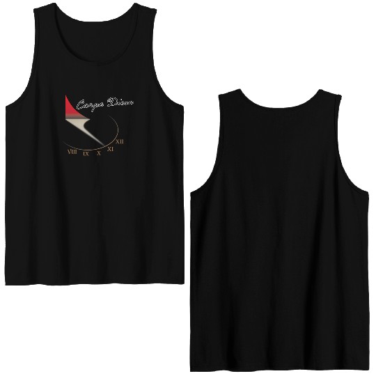 Carpe Diem. Time is Running Out Double Sided Tank Tops