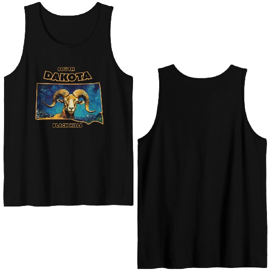 South Dakota - Sheep Double Sided Tank Tops