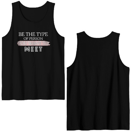 be yourself Double Sided Tank Tops