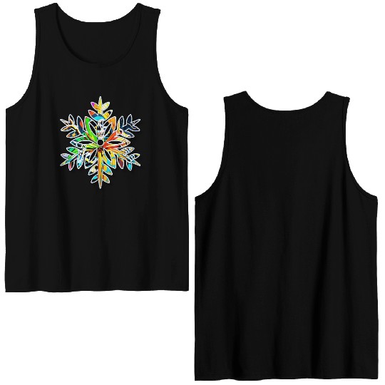 Skeleton flakes Double Sided Tank Tops
