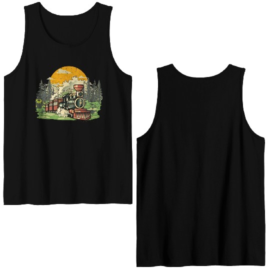 Christmas North Pole Polar Express All Abroad Xmas Double Sided Tank Tops