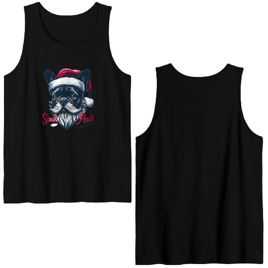 SANTA PAWS IS COMING TO TOWN Double Sided Tank Tops