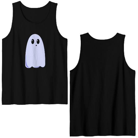 Halloween Costume Candy Ghost Double Sided Tank Tops