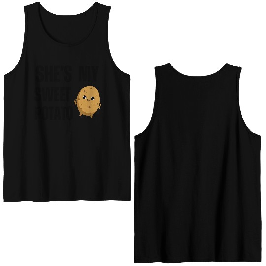 She s My Sweet Potato Double Sided Tank Tops