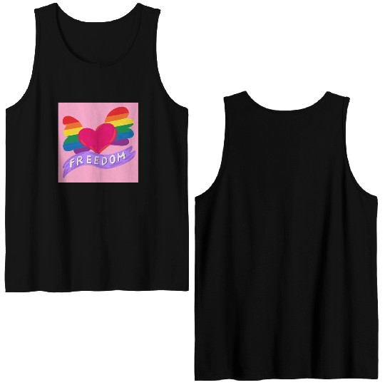 Love Freedom Double Sided Tank Tops