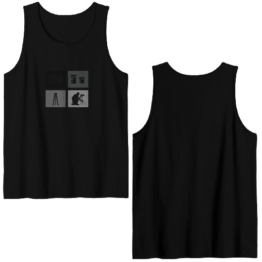 Photography-Camera Wildlife-Nature-Photographer Double Sided Tank Tops