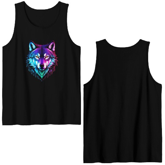 Alpha Wolf Double Sided Tank Tops
