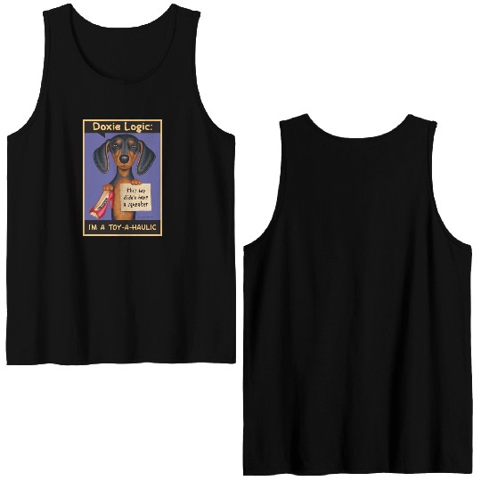 Dachshund Logic Double Sided Tank Tops