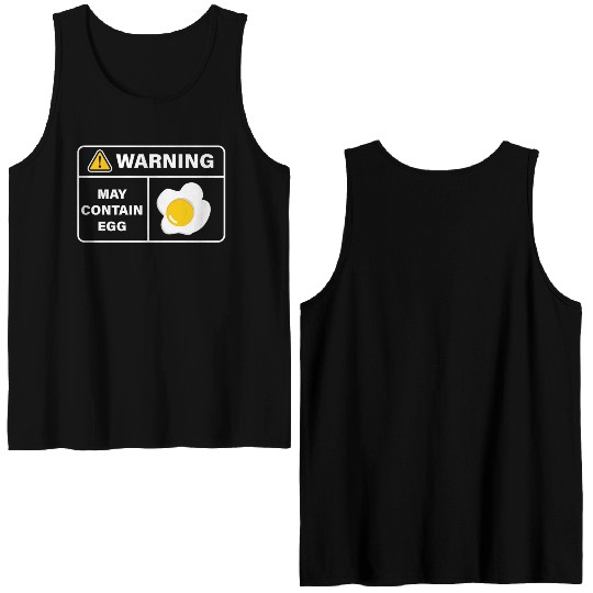 Fried Egg Lover Funny Foodie Double Sided Tank Tops