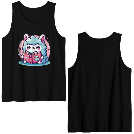 Little Cute Llama Double Sided Tank Tops