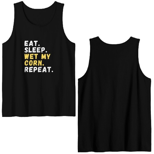 Maize Grower Home Gardening Cornfield Double Sided Tank Tops