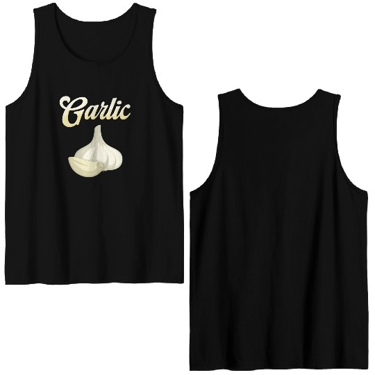 Garlic lover, Garlic Head, Garlic gift Double Sided Tank Tops