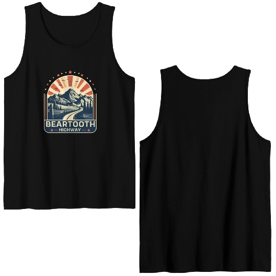 Beartooth Highway US 212 Double Sided Tank Tops