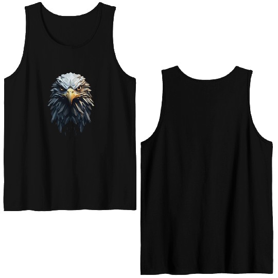 Geometric Eagle Animation Double Sided Tank Tops
