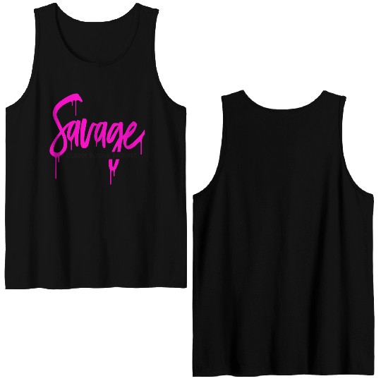 Savage classy bougie ratchet Double Sided Tank Tops