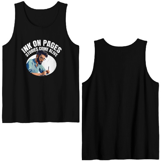 Ink on Pages Stories come alive Double Sided Tank Tops