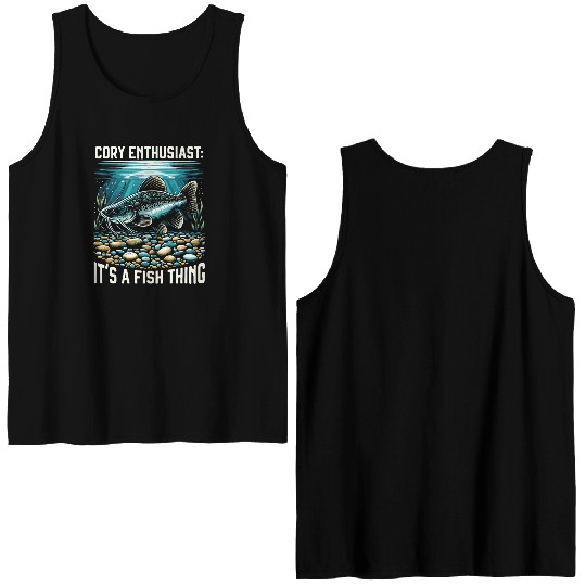 Corydoras Catfish Fish Lover Freshwater Aquarium Double Sided Tank Tops