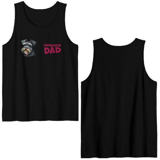 Schnauzer Dad Double Sided Tank Tops