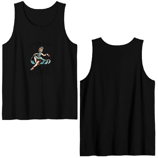 Lindy Hop Dancer Embraces Swing Dance Moves in Double Sided Tank Tops
