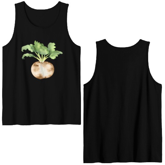 Fresh Turnip Double Sided Tank Tops