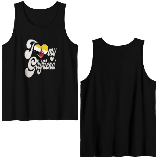 BruneiI Love My Bruneian Girlfriend Double Sided Tank Tops