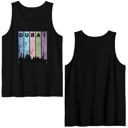 Dubai Love City Double Sided Tank Tops