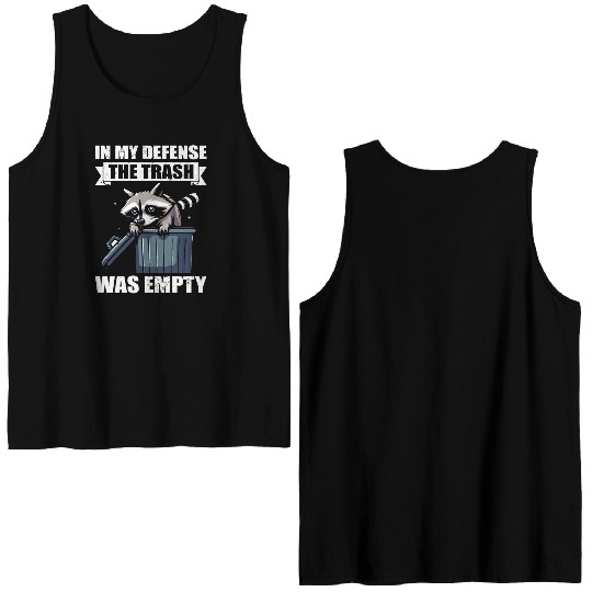 Funny Raccoons Trash Panda Racoon Lovers Double Sided Tank Tops