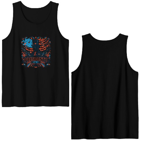 history of us presidents day Double Sided Tank Tops