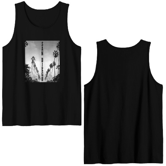 San Diego California Vintage Souvenir Double Sided Tank Tops