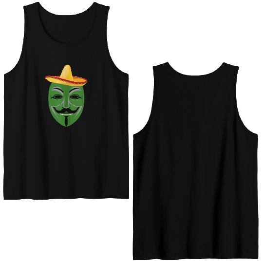 for green Double Sided Tank Tops