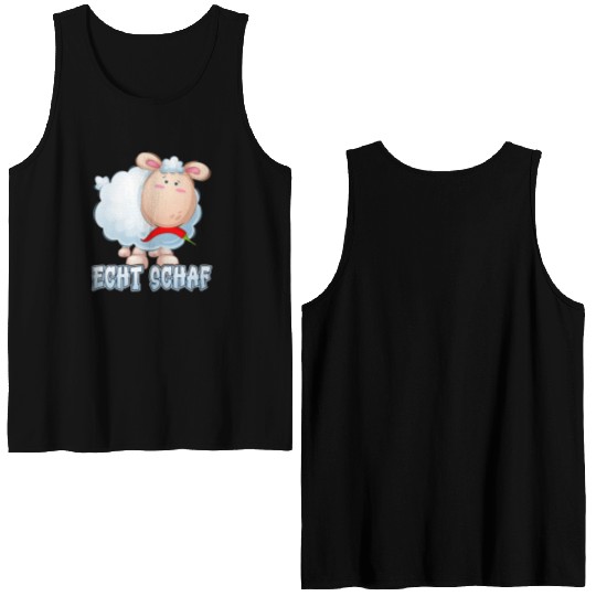 Sheep North German Lamb Shepherd Double Sided Tank Tops