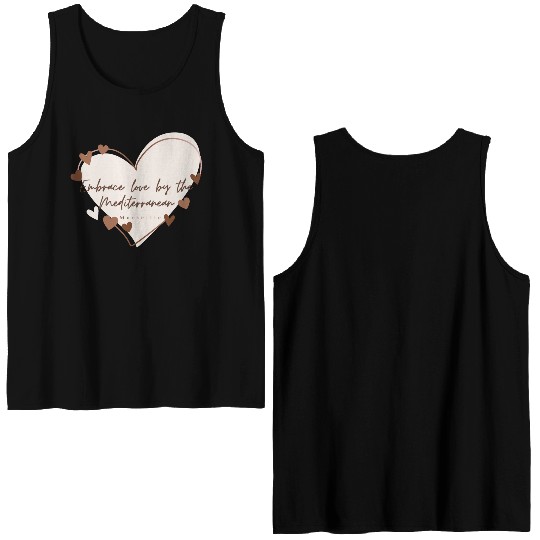 Embrace love by the Mediterranean Double Sided Tank Tops